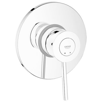 GROHE 29048000 - Mezclador de ducha para instalación empotrada BAUCLASSIC, acabado cromado brillante