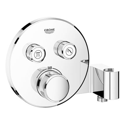 GROHE 29120000 - Grifo termostático empotrado para ducha GROHTHERM SMARTCONTROL + soporte cromado