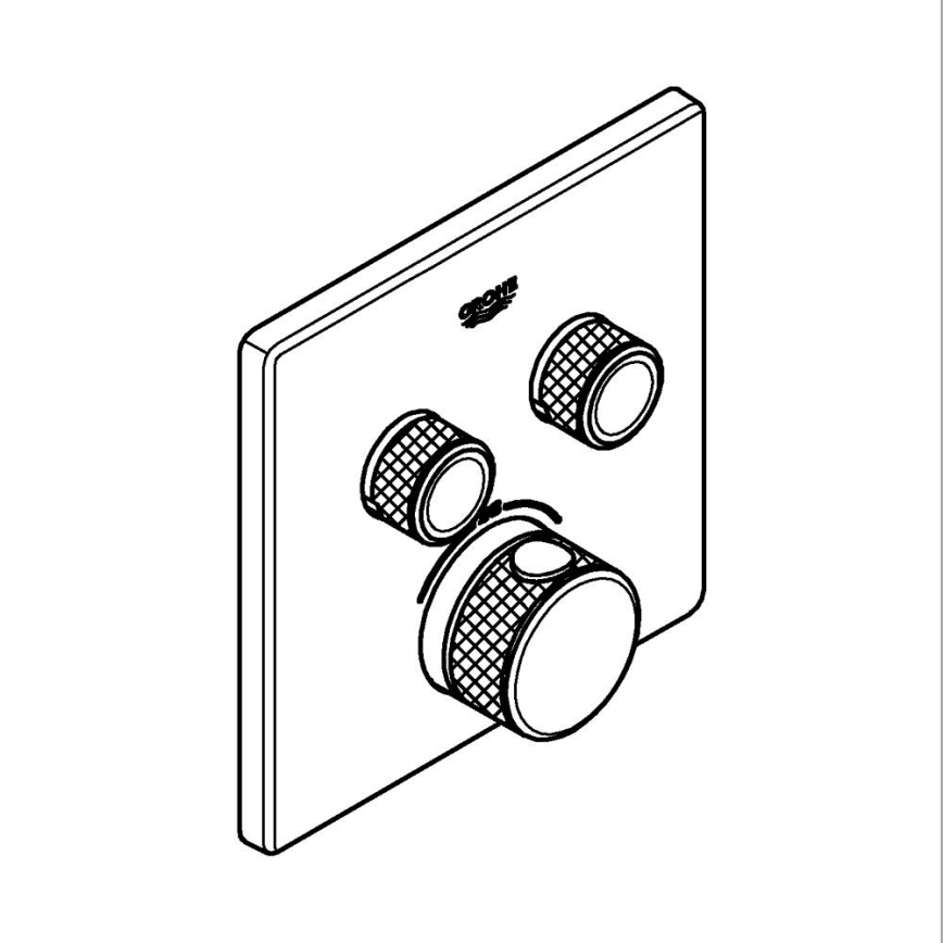 GROHE 29124A00 - Grifo termostático GROHTHERM SMARTCONTROL, grafito