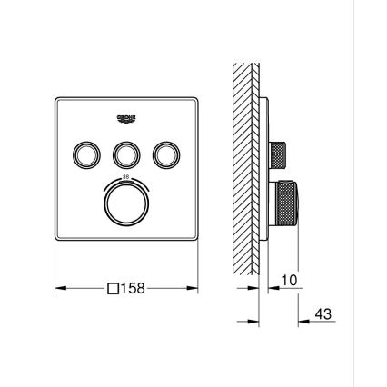 GROHE 29126000 - Grifo termostático GROHTHERM SMARTCONTROL cromo brillante