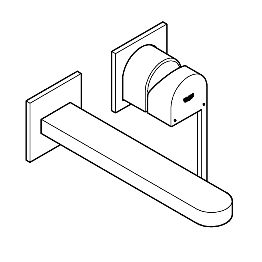 GROHE 29306003 - Grifo de lavabo PLUS 203 mm, cromo brillante