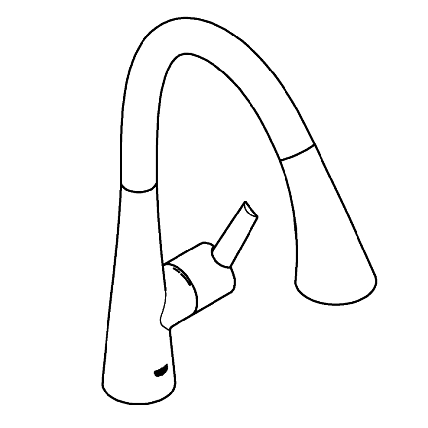 GROHE 30219002 - Grifo electrónico para fregadero ZEDRA TOUCH en cromo brillante