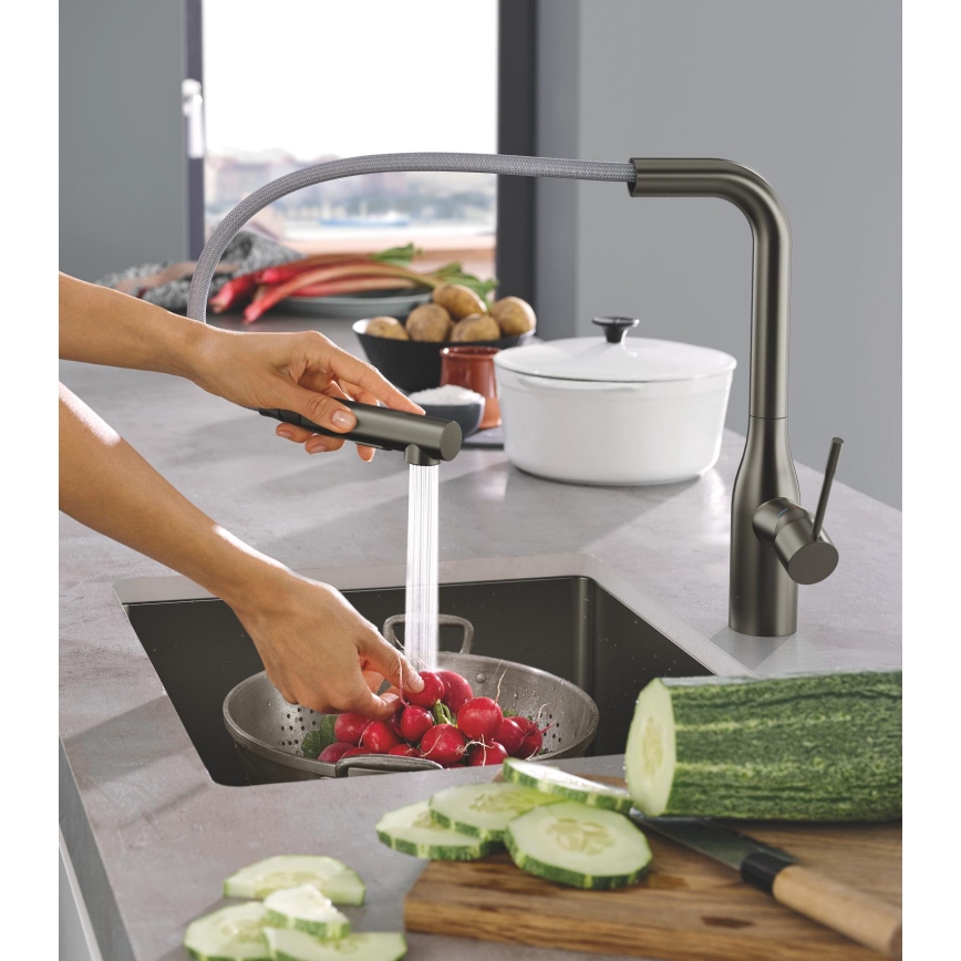 GROHE 30270AL0 - Grifo de fregadero ESSENCE en grafito