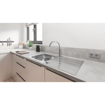GROHE 30469000 - Grifo de fregadero START con caño alto, acabado en cromo brillante