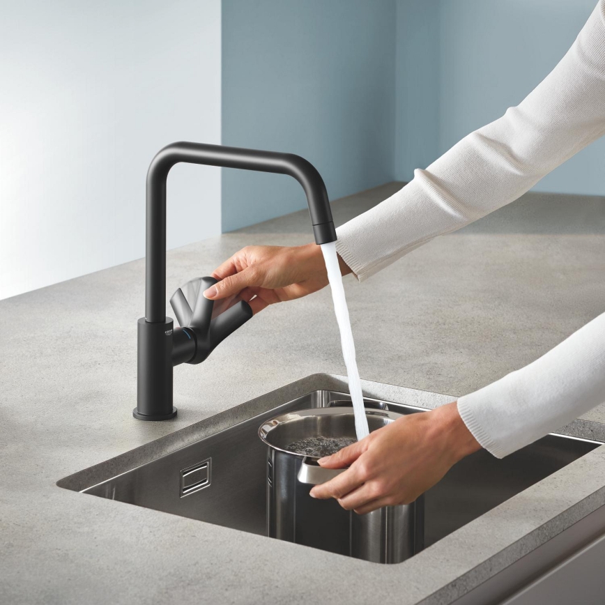 GROHE 304692430 - Grifo para fregadero START 339 mm, negro