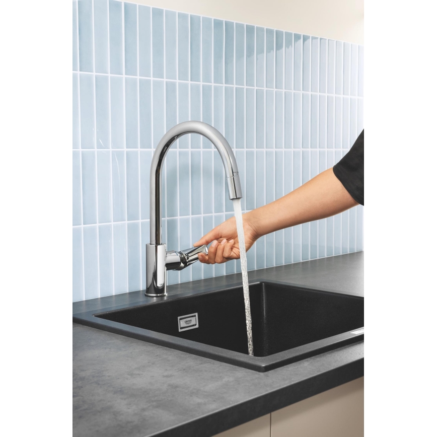 GROHE 30551000 - Grifo para fregadero START EDGE 357 mm cromo brillante