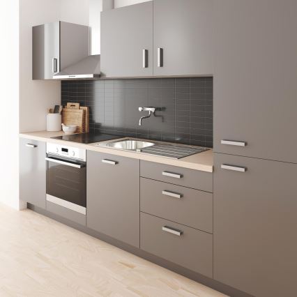 GROHE 31187001 - Grifo de pared para fregadero COSTA L 200 mm, acabado cromo brillante