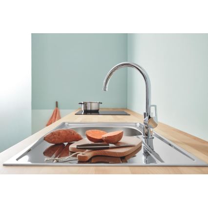 GROHE 31368001 - Grifo de fregadero BAULOOP cromo brillante