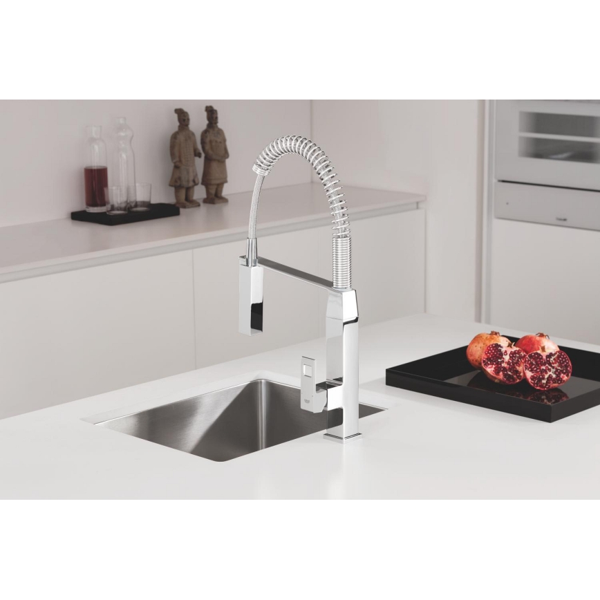 GROHE 31395000 - Grifo para fregadero EUROCUBE 547 mm, acabado cromo brillante