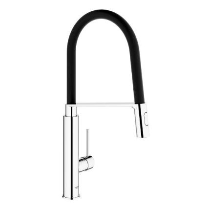 GROHE 31491000 - Grifo para fregadero CONCETTO con rociador profesional extraíble, cromo brillante
