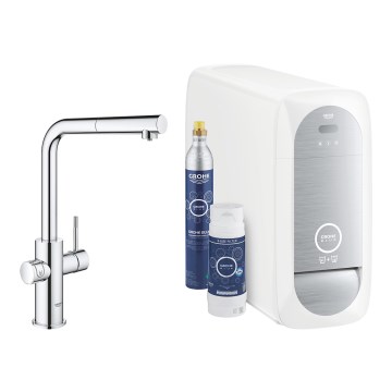 GROHE 31539000 - Grifo para fregadero BLUE HOME con caño en L, cromo pulido