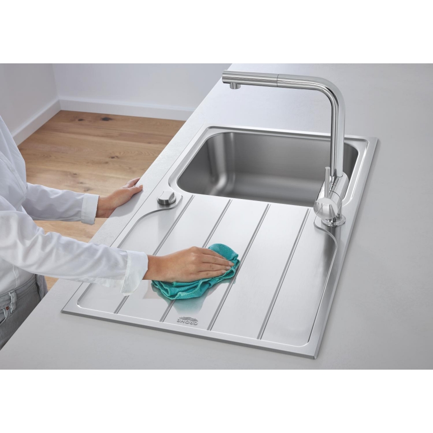 GROHE 31571SD1 - Fregadero K500 860 × 500 mm acero inoxidable