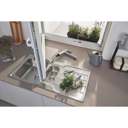 GROHE 31572SD1 - Fregadero K500 1000 × 500 mm en acero inoxidable