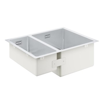 GROHE 31576SD1 - Fregadero de cocina K700U 595 × 450 mm de acero inoxidable