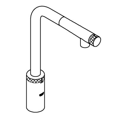 GROHE 31613000 - Grifo de fregadero A SmartControl 314 mm cromo pulido