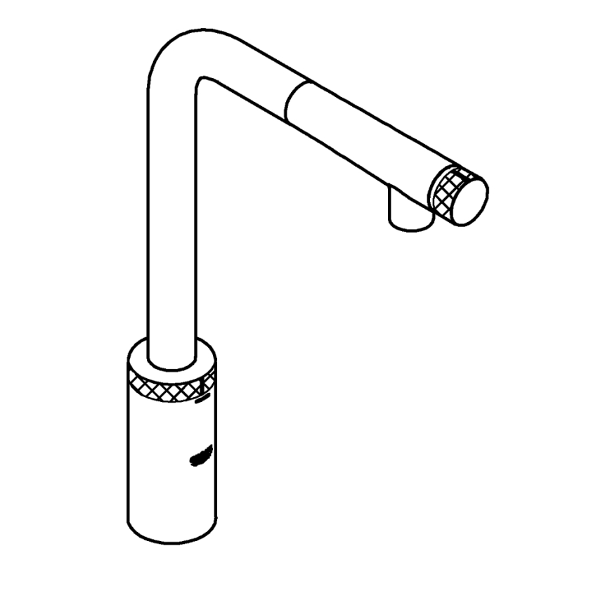 GROHE 31613000 - Grifo de fregadero A SmartControl 314 mm cromo pulido