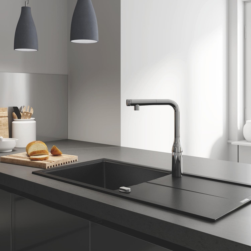 GROHE 31615000 - Grifo para fregadero ESSENCE SMARTCONTROL 366 mm, acabado cromado brillante