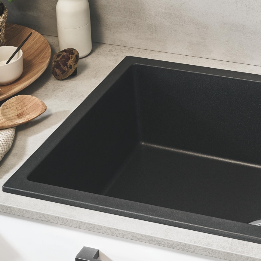 GROHE 31645AP0 - Fregadero compuesto K500 1000 × 500 mm negro