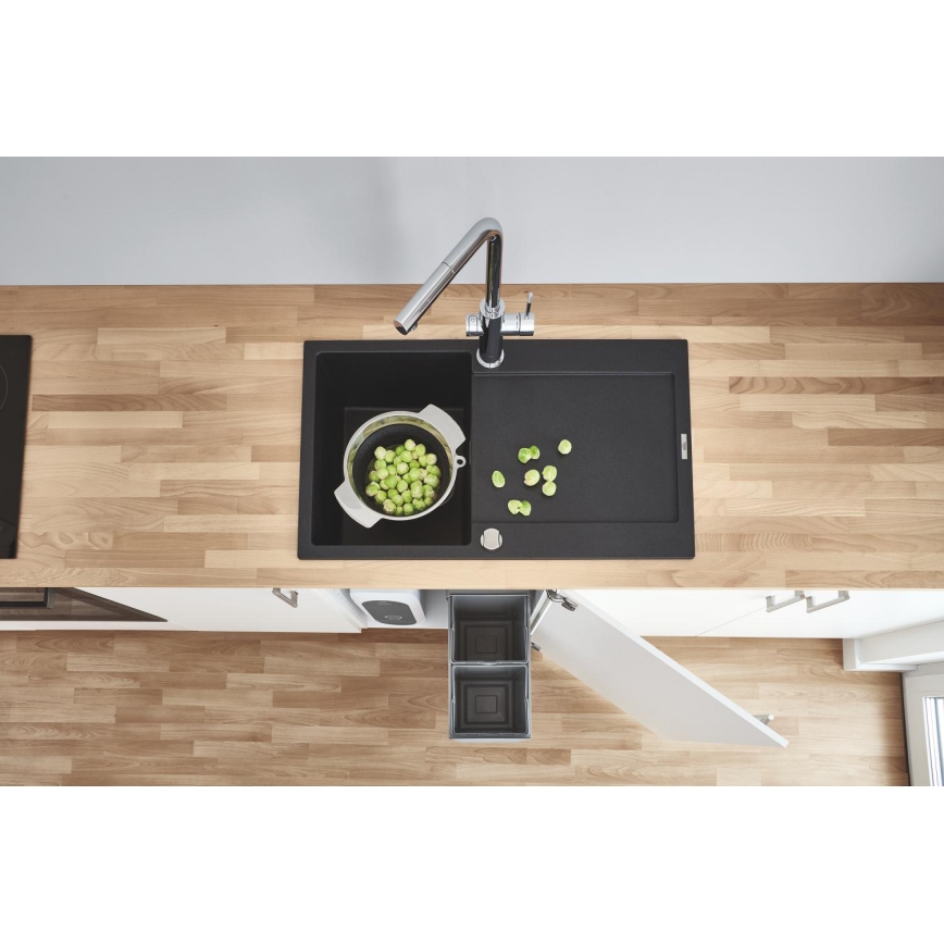 GROHE 31645AP0 - Fregadero compuesto K500 1000 × 500 mm negro