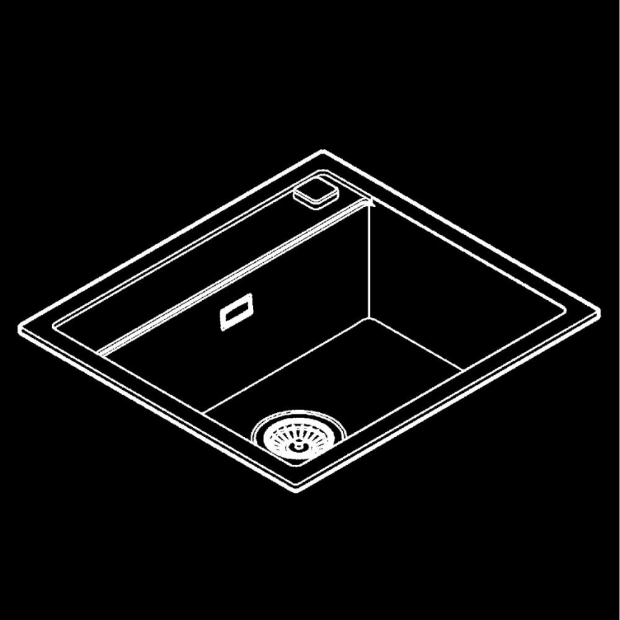 GROHE 31651AP0 - Fregadero de material compuesto K700 560 × 510 mm negro