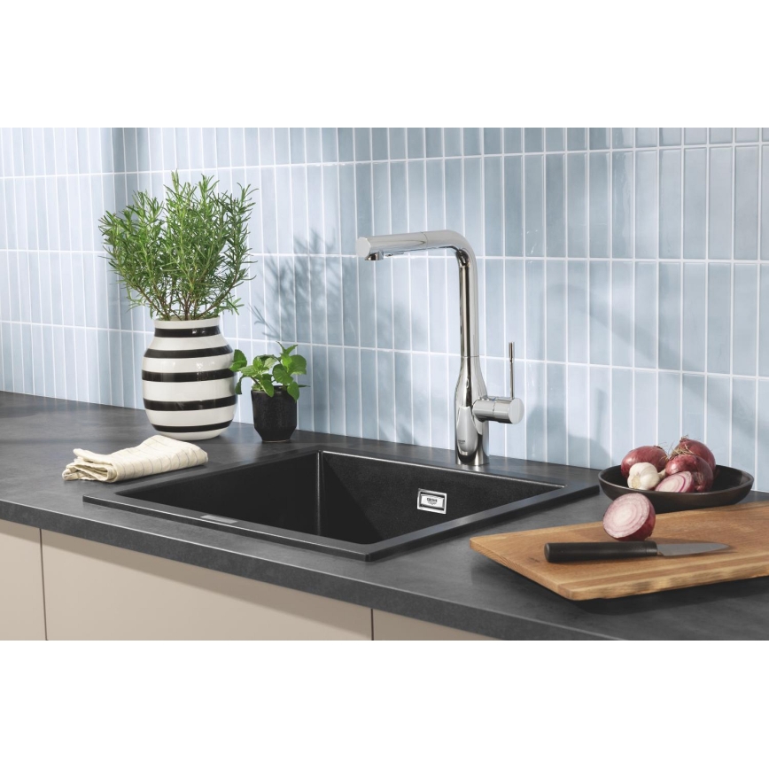 GROHE 31651AP0 - Fregadero de material compuesto K700 560 × 510 mm negro