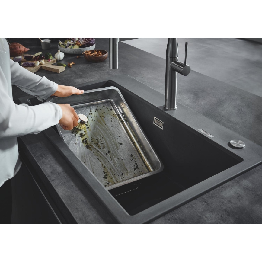 GROHE 31652AP0 - Fregadero de composite K700 780 × 510 mm negro