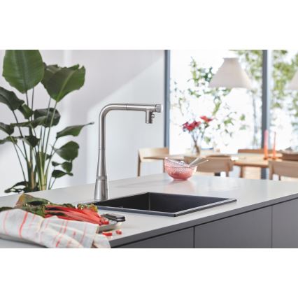 GROHE 31653AP0 - Fregadero compuesto K700U 457 × 406 mm negro