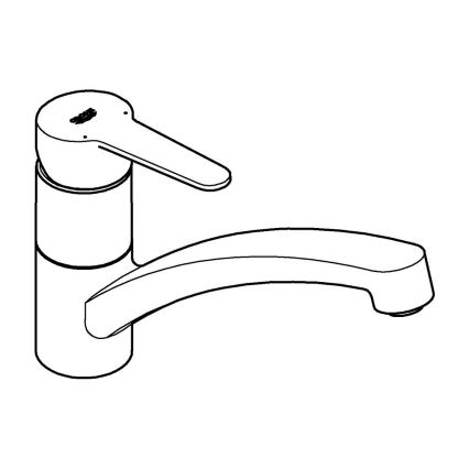 GROHE 31680000 - Grifo para fregadero BAUECO cromo brillante