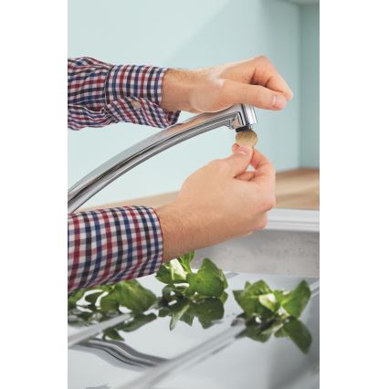 GROHE 31680000 - Grifo para fregadero BAUECO cromo brillante