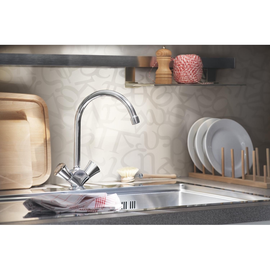 GROHE 31831001 - Grifo para fregadero COSTA L, cromo brillante