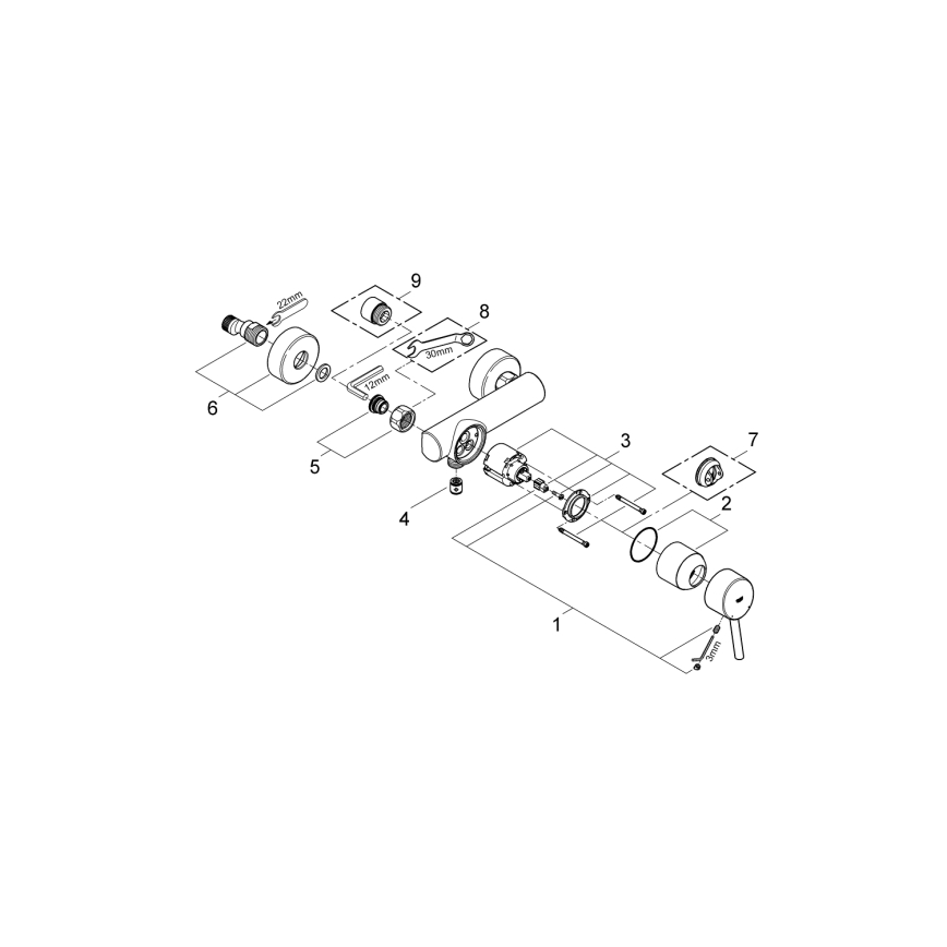 GROHE 32210001 - Grifo de ducha CONCETTO DN 15, acabado en cromo brillante