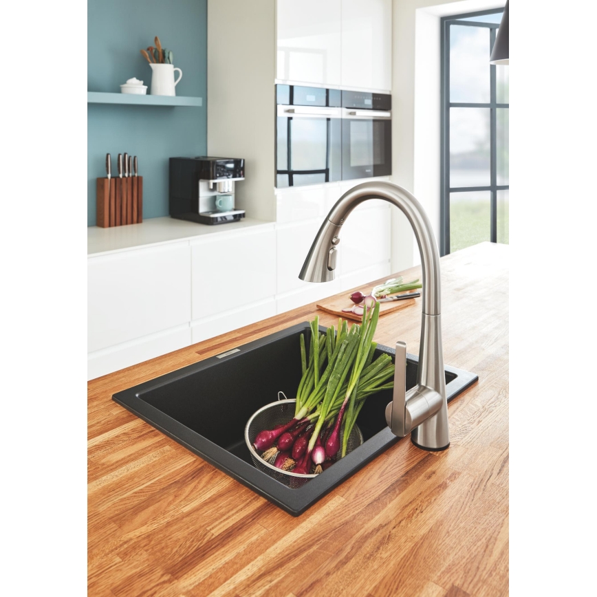 GROHE 32294DC2 - Grifo para fregadero ZEDRA de acero inoxidable