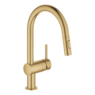 GROHE 32321GN2 - Grifo de fregadero EUROCUBE en acabado dorado