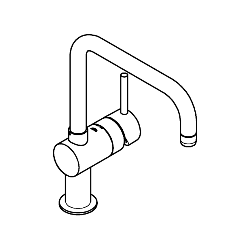 GROHE 32488000 - Grifo de fregadero A, acabado cromado brillante