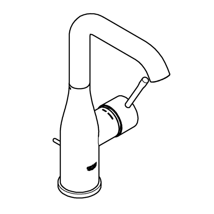 GROHE 32628DL1 - Grifo de lavabo ESSENCE tamaño L, acabado en bronce