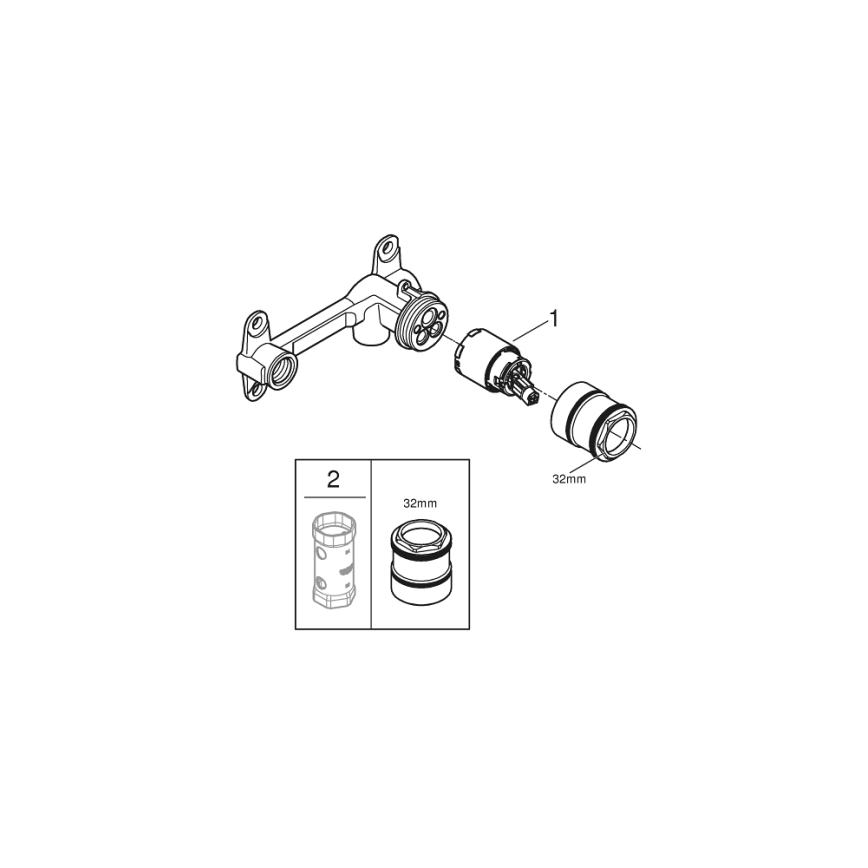 GROHE 32635000 - Mezclador empotrado DN 15 DR - de latón