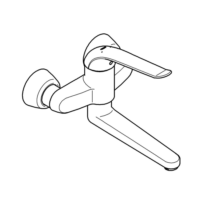 GROHE 32773000 - Grifo de lavabo EUROECO SPECIAL 257 mm, acabado cromado brillante