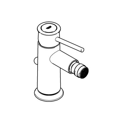 GROHE 32864000 - Grifo para bidé BAUCLASSIC cromo brillante
