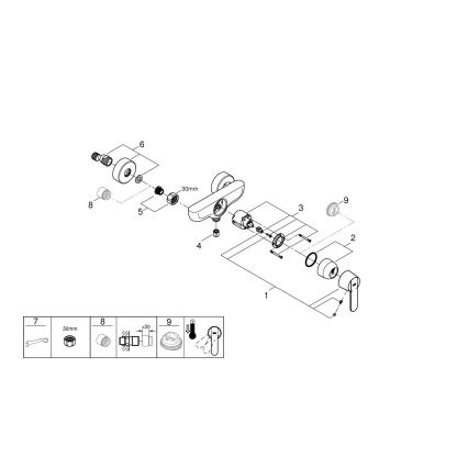 GROHE 32888000 - Grifo de ducha GET DN 15, cromo brillante