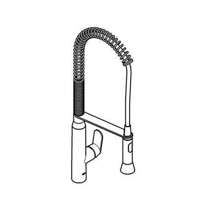 GROHE 32950000 - Grifo para fregadero K7, cromo brillante