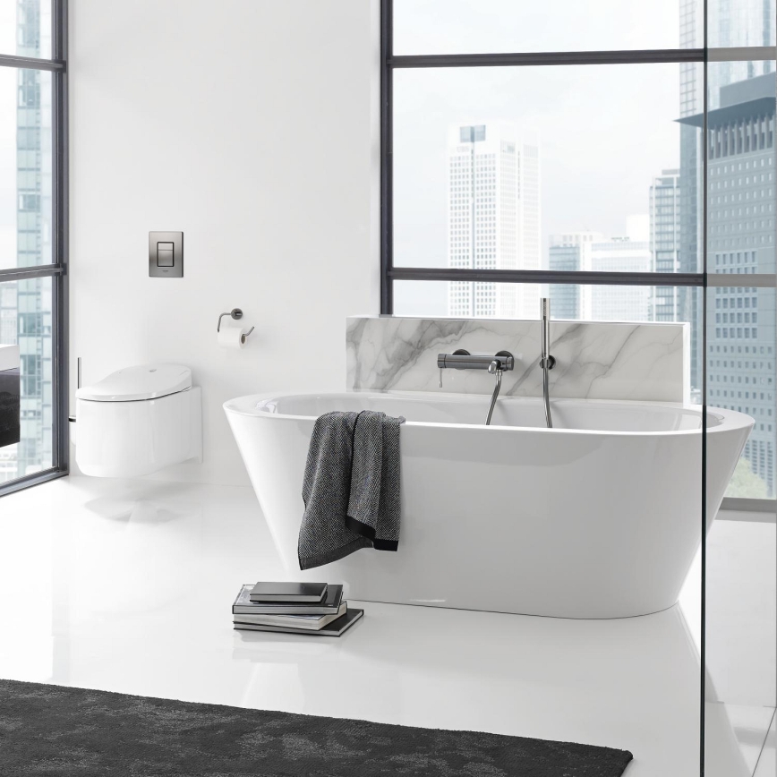 GROHE 33624AL1 - Grifo monomando para bañera ESSENCE 193 mm, acabado grafito