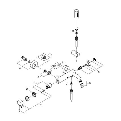 GROHE 33628001 - Grifo de bañera ESSENCE DN 15 cromo pulido