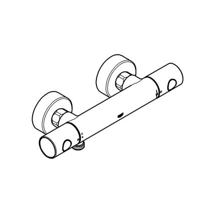 GROHE 34065AL2 - Mezclador termostático para ducha GROHTHERM 1000 COSMOPOLITAN DN 15 grafito