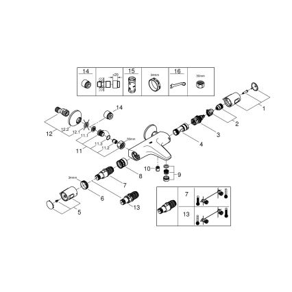 GROHE 34227002 - Grifo termostático para bañera PRECISION TREND DN 15 cromo pulido