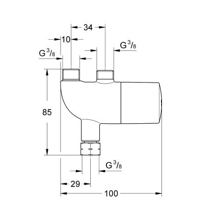GROHE 34487000 - Protección termostática antiescaldaduras GROHTHERM MICRO cromo