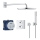 GROHE 34730000 - Set de ducha GROHTHERM RAINSHOWER COSMOPOLITAN 310 422 mm cromo