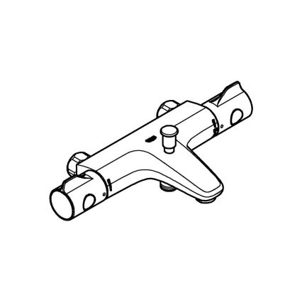 GROHE 34754000 - Mezclador termostático para bañera GROHTHERM 800 DN 15, cromo brillante