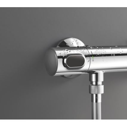 GROHE 34800001 - Set de ducha con mezclador termostático PRECISION FLOW 600 mm cromo brillante