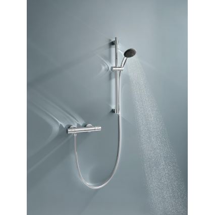 GROHE 34856000 - Juego de ducha con mezclador termostático PRECISION GET 600 mm, acabado en cromo brillante