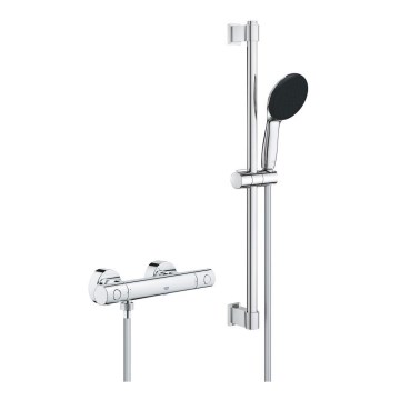 GROHE 34856000 - Juego de ducha con mezclador termostático PRECISION GET 600 mm, acabado en cromo brillante